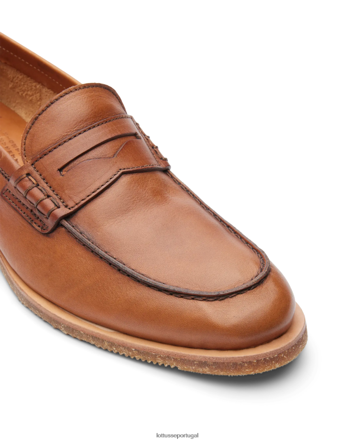 ponto Lottusse homens mocassins macios terra vaqueta marrom 86F22T84 calçados