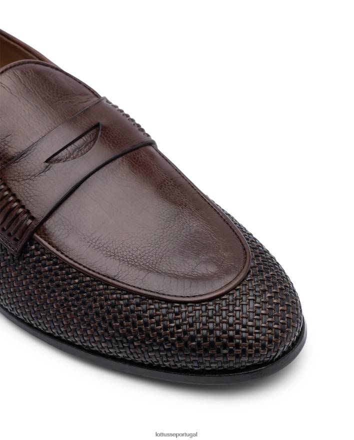 ponto Lottusse homens mocassins verona mesh canguro café 86F22T96 calçados