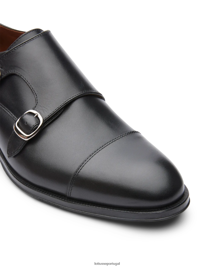 ponto Lottusse homens Lenox escova os monges da panturrilha preto 86F22T6 calçados
