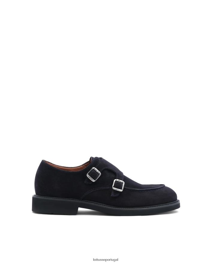 ponto Lottusse homens sapato monge de camurça baltimore marinha 86F22T166 calçados