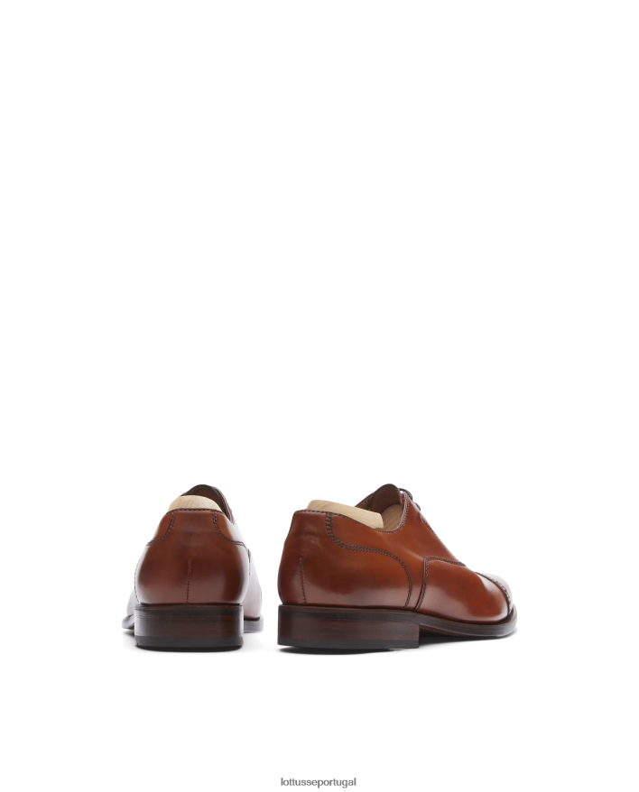 ponto Lottusse homens crosta premium anilina bezerro oxford marrom 86F22T51 calçados
