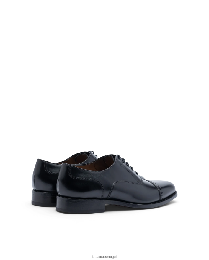 ponto Lottusse homens crosta premium anilina bezerro oxford preto 86F22T50 calçados