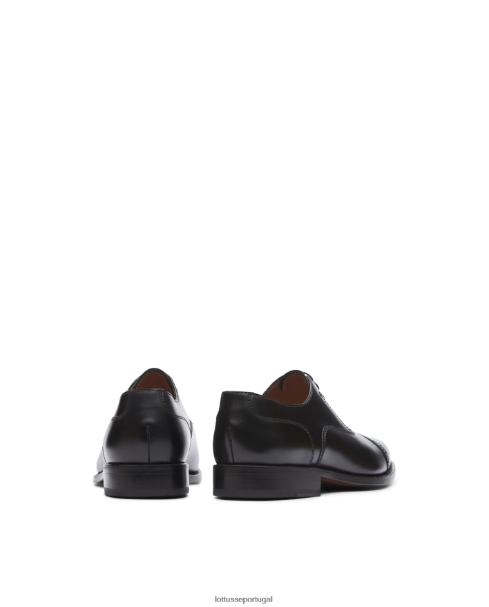 ponto Lottusse homens crosta premium anilina bezerro oxford preto 86F22T50 calçados