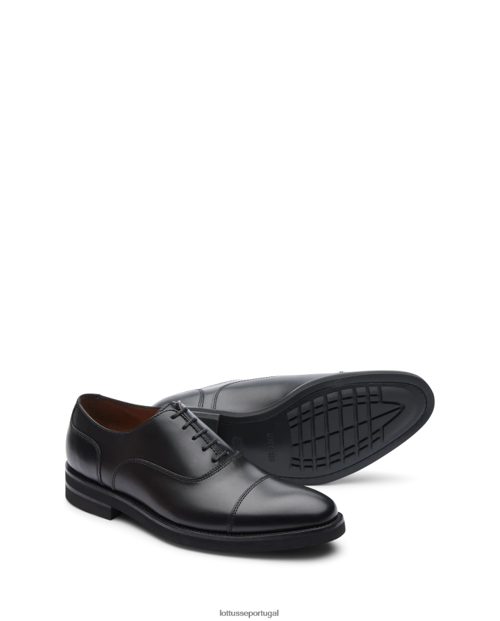 ponto Lottusse homens holborn escovar panturrilha oxford preto 86F22T15 calçados