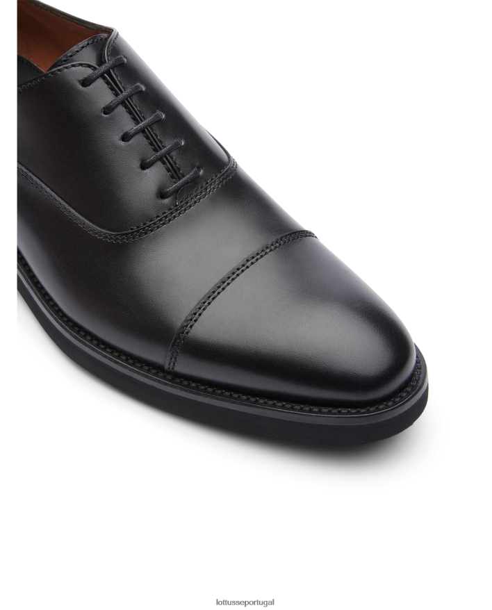 ponto Lottusse homens holborn escovar panturrilha oxford preto 86F22T15 calçados