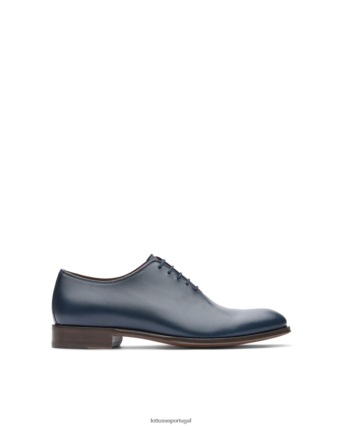ponto Lottusse homens lenox escovar bezerro oxford azul marinho 86F22T14 calçados