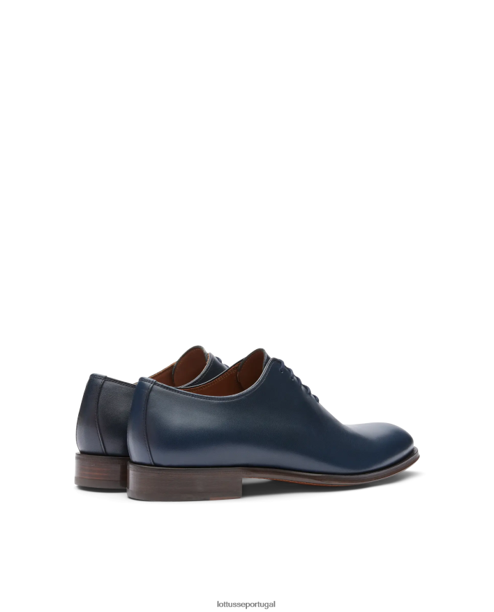 ponto Lottusse homens lenox escovar bezerro oxford azul marinho 86F22T14 calçados