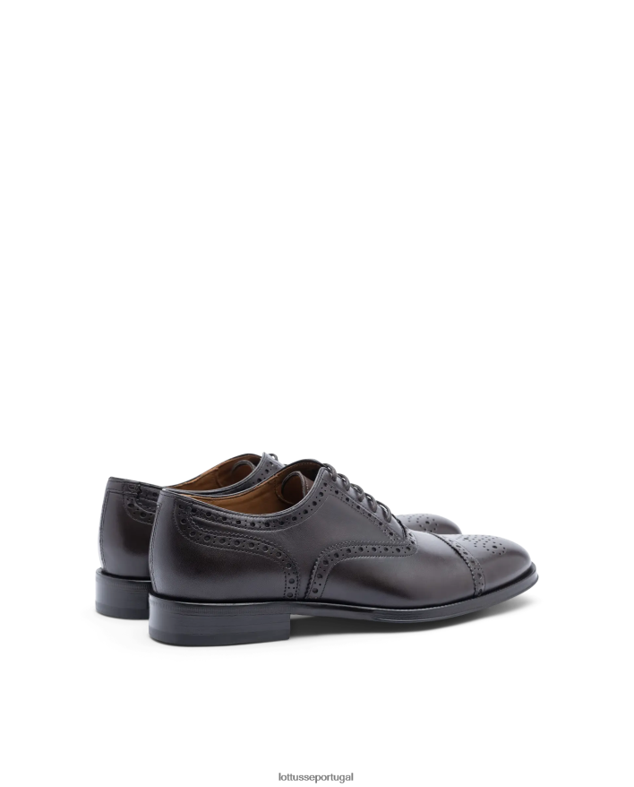 ponto Lottusse homens lenox escovar bezerro oxford café 86F22T11 calçados
