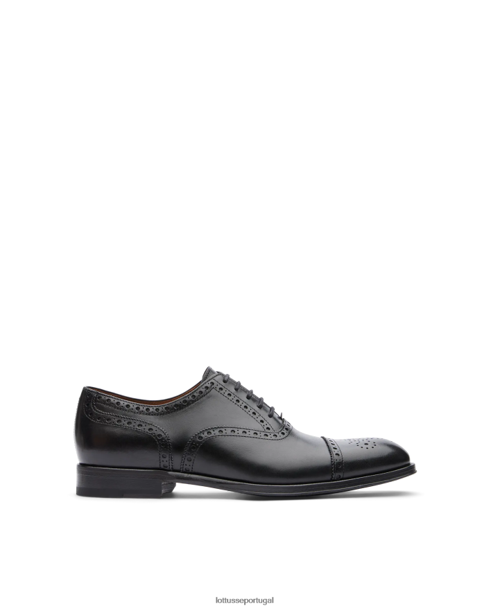 ponto Lottusse homens lenox escovar bezerro oxford preto 86F22T10 calçados