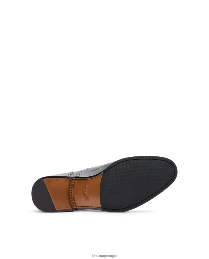 ponto Lottusse homens lenox escovar bezerro oxford preto 86F22T10 calçados