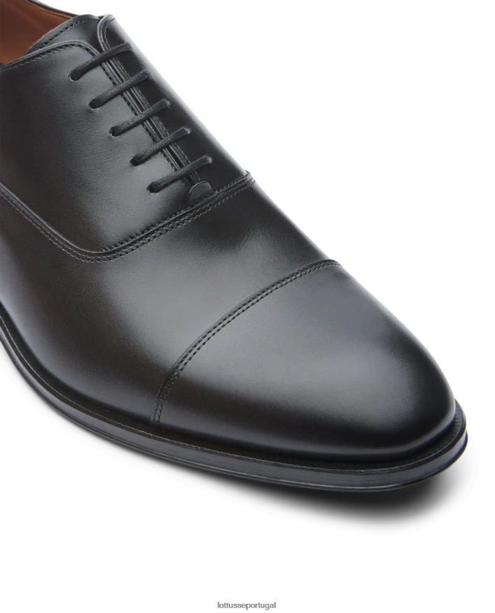 ponto Lottusse homens lenox escovar bezerro oxford preto 86F22T8 calçados
