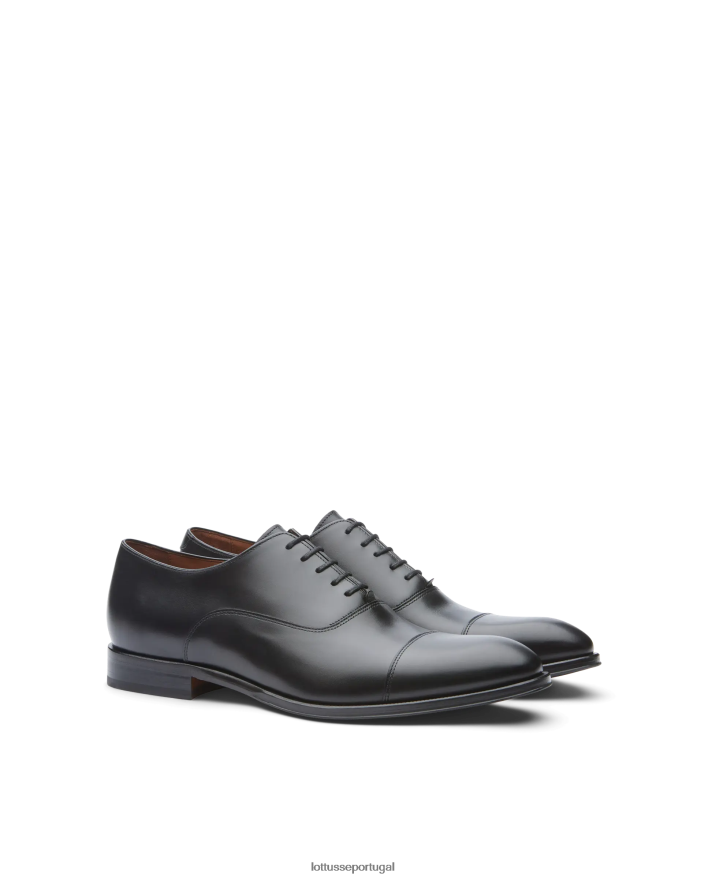 ponto Lottusse homens lenox escovar bezerro oxford preto 86F22T8 calçados
