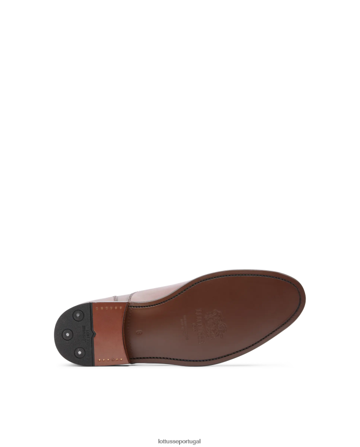 ponto Lottusse homens premium bordeaux crosta anilina bezerro oxford preto 86F22T52 calçados