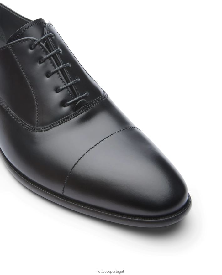 ponto Lottusse homens regente brilhante bezerro oxford preto 86F22T30 calçados
