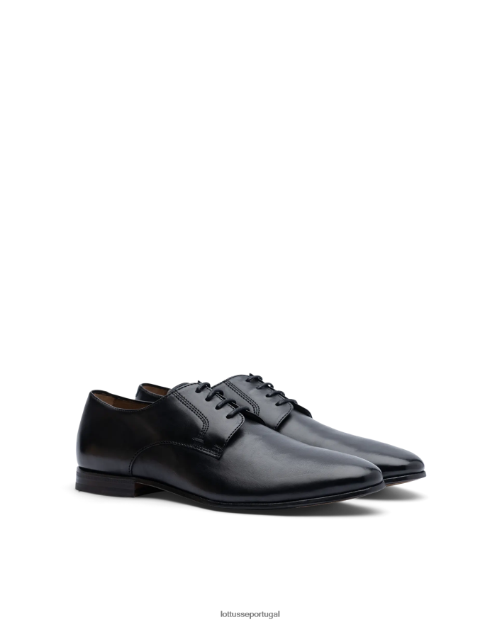 ponto Lottusse homens verona escovar bezerro oxford preto 86F22T89 calçados