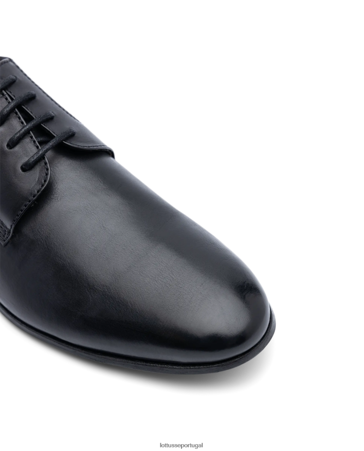 ponto Lottusse homens verona escovar bezerro oxford preto 86F22T89 calçados