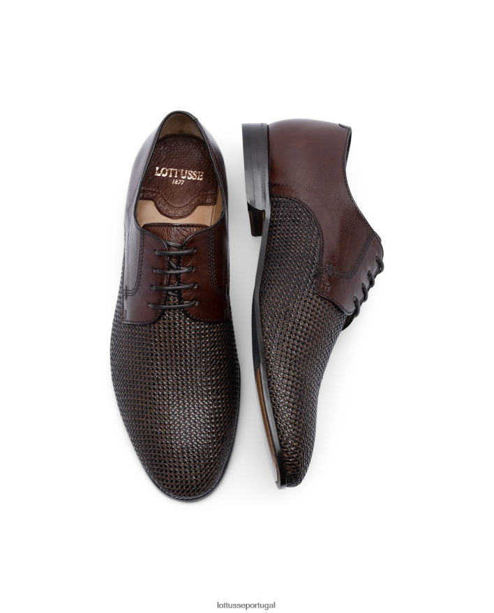 ponto Lottusse homens verona malha canguro oxford café 86F22T97 calçados