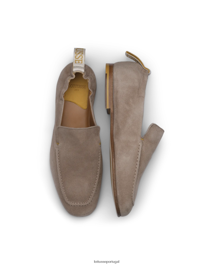 ponto Lottusse homens chinelos de cervo cítrico cinza 86F22T98 calçados