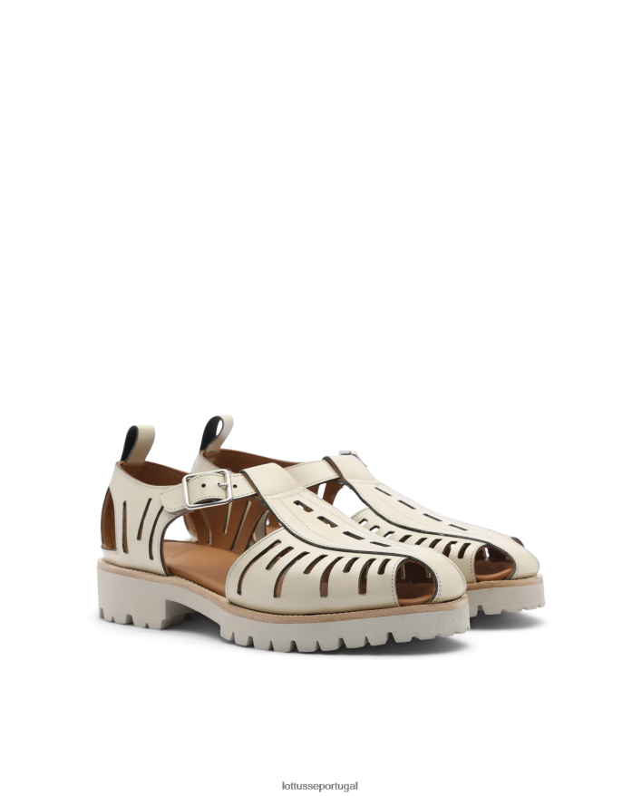 ponto Lottusse homens covent sapatos de gelatina de bezerro brilhante bege 86F22T93 calçados