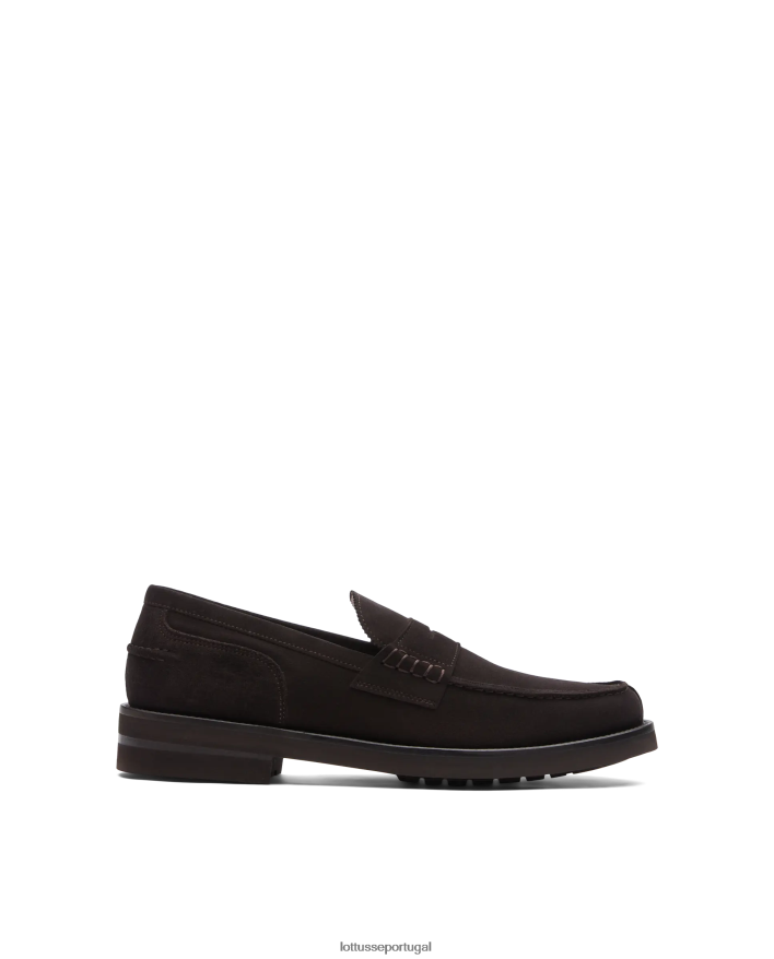ponto Lottusse homens sapato barco daytona camurça café 86F22T5 calçados