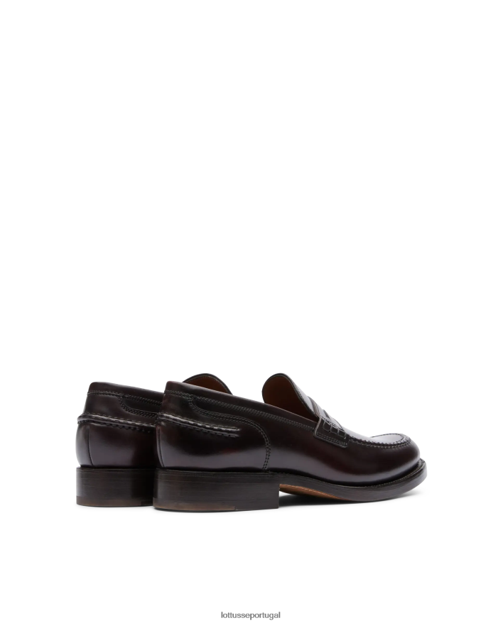 ponto Lottusse homens sapatos de barco cordovão kingstown shell horse marrom 86F22T60 calçados