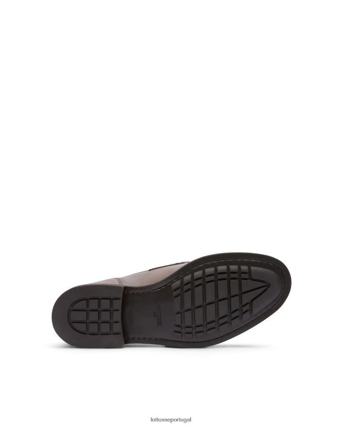 ponto Lottusse homens sapatos de barco de cera de bezerro daytona marrom 86F22T134 calçados