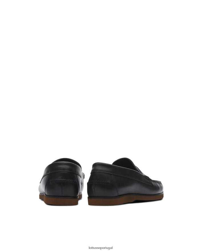 ponto Lottusse homens sapatos de barco de cera oceânica azul marinho 86F22T102 calçados