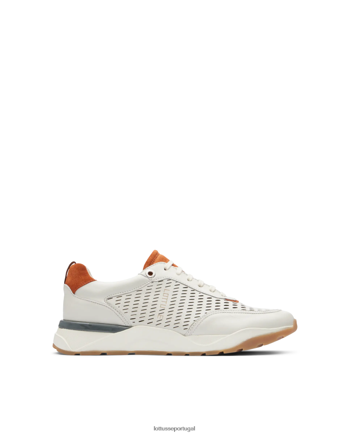 ponto Lottusse homens tênis de bezerro macio osaka off white 86F22T124 calçados