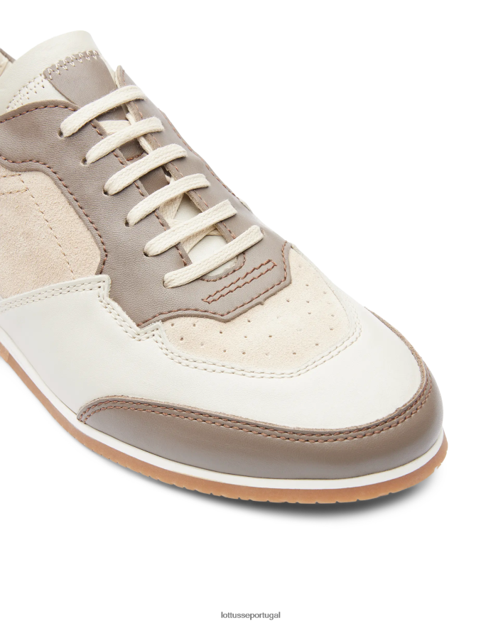 ponto Lottusse homens tênis mancor soft bezerro cinza 86F22T115 calçados