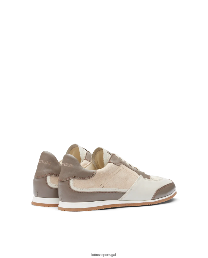 ponto Lottusse homens tênis mancor soft bezerro cinza 86F22T115 calçados
