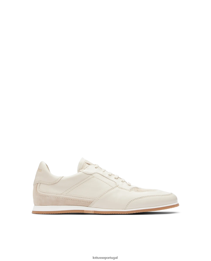 ponto Lottusse homens tênis mancor soft bezerro off white 86F22T114 calçados