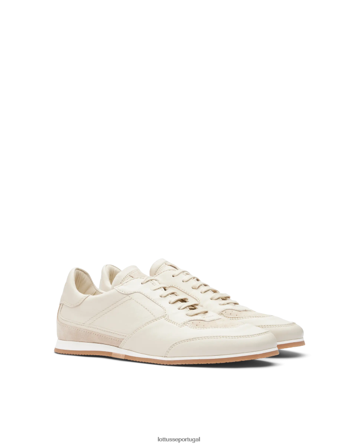 ponto Lottusse homens tênis mancor soft bezerro off white 86F22T114 calçados