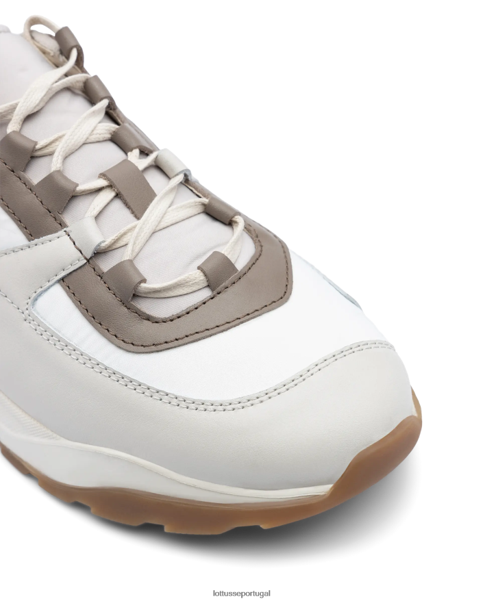 ponto Lottusse homens tênis osaka multicolorido de panturrilha macia cinza 86F22T119 calçados
