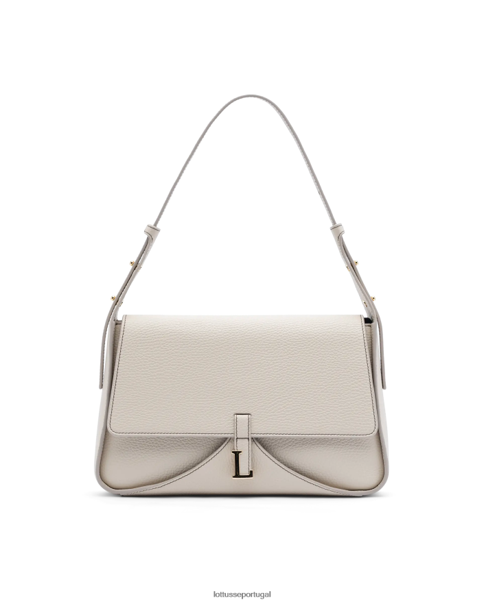ponto Lottusse mulheres bolsa com alça superior de bezerro grão talaia off white 86F22T324 acessórios