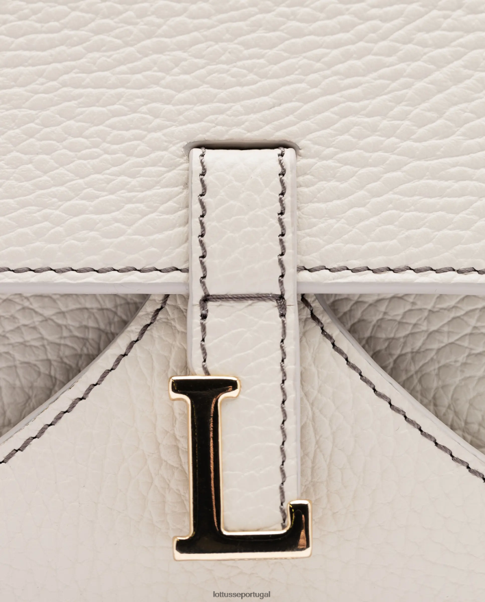 ponto Lottusse mulheres bolsa com alça superior de bezerro grão talaia off white 86F22T324 acessórios