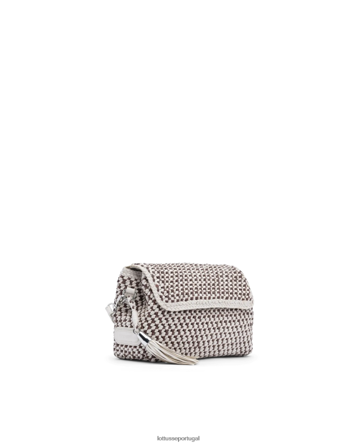 ponto Lottusse mulheres bolsa com alça superior macia de cordeiro merino noodbag multicolorido 86F22T356 acessórios