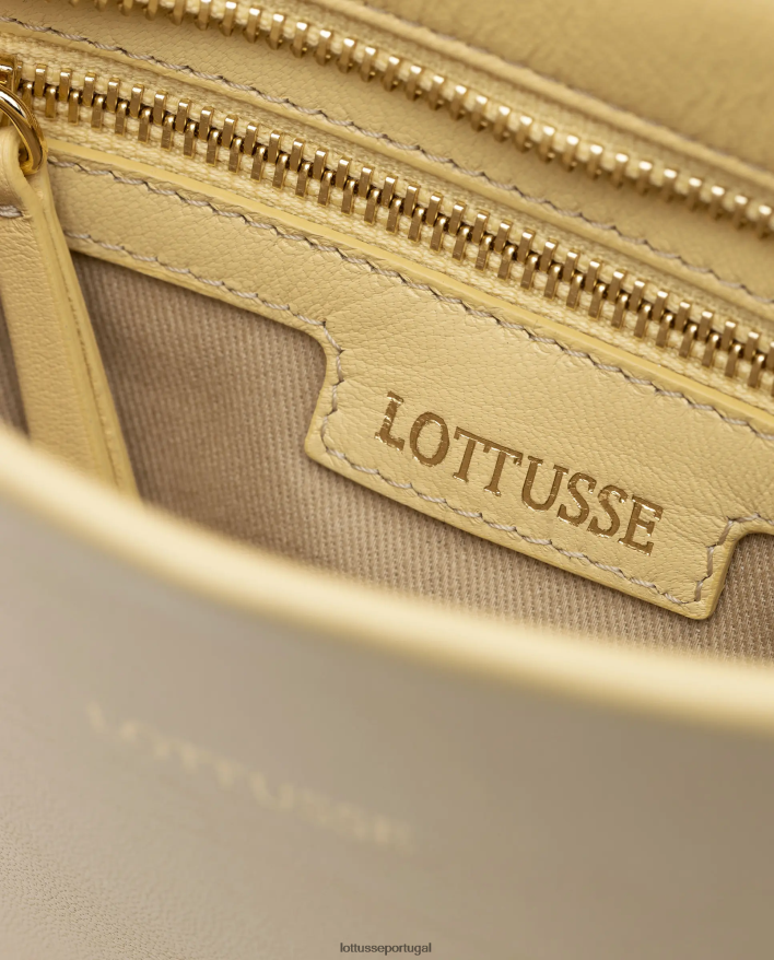 ponto Lottusse mulheres bolsa com alça superior macia serena cordeiro amarelo 86F22T334 acessórios