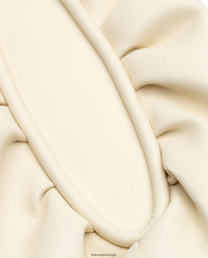ponto Lottusse mulheres bolsa com alça superior macia serena cordeiro off white 86F22T328 acessórios