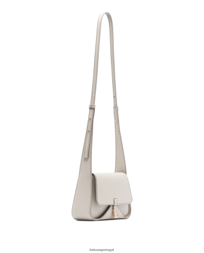 ponto Lottusse mulheres bolsa crossbody talaia grão bezerro off white 86F22T326 acessórios