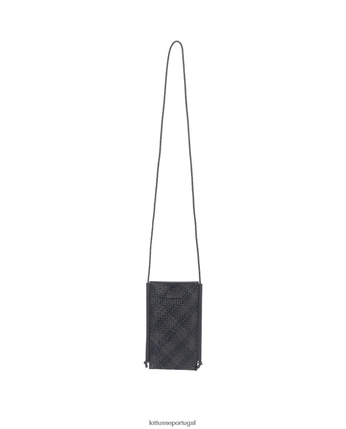 ponto Lottusse mulheres bolsa de telefone de cabra para piquenique preto 86F22T383 acessórios