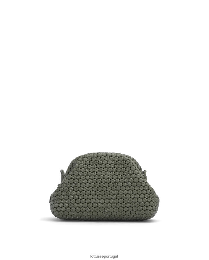 ponto Lottusse mulheres bolsa clutch de cordeiro multicolorida noodbag verde 86F22T380 acessórios