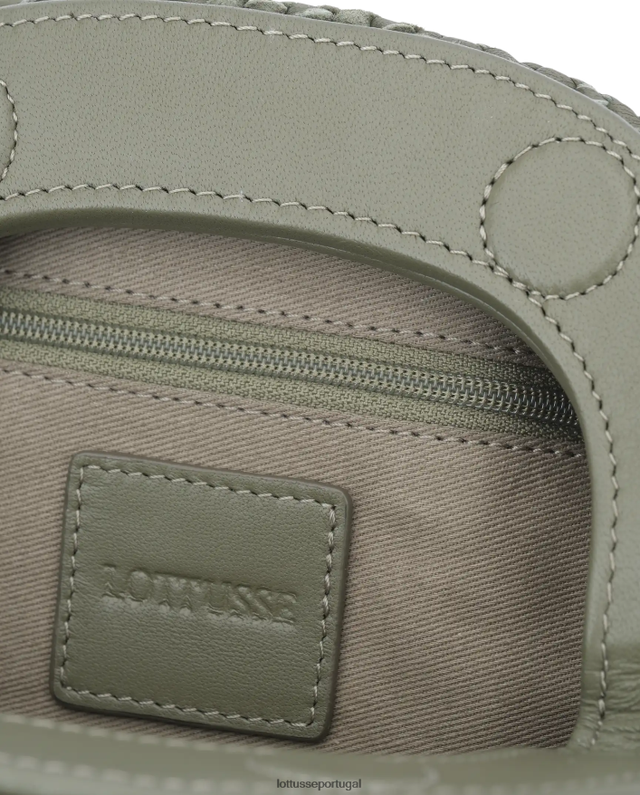 ponto Lottusse mulheres bolsa clutch de cordeiro multicolorida noodbag verde 86F22T380 acessórios