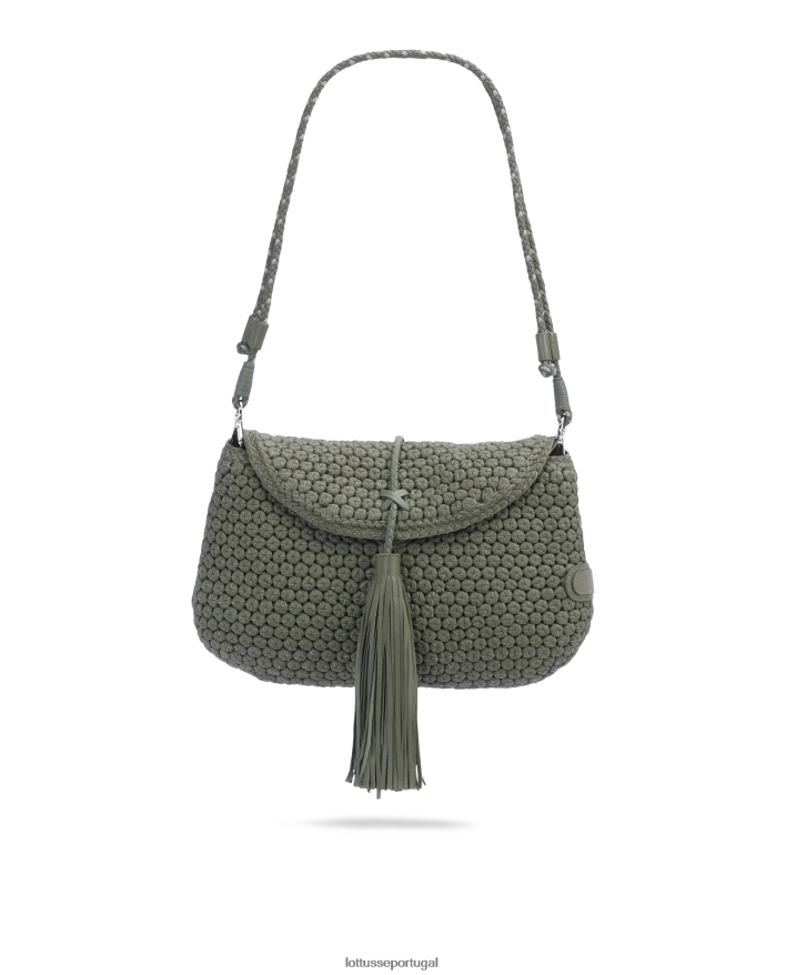ponto Lottusse mulheres bolsa de cordeiro multicolorida noodbag verde 86F22T384 acessórios