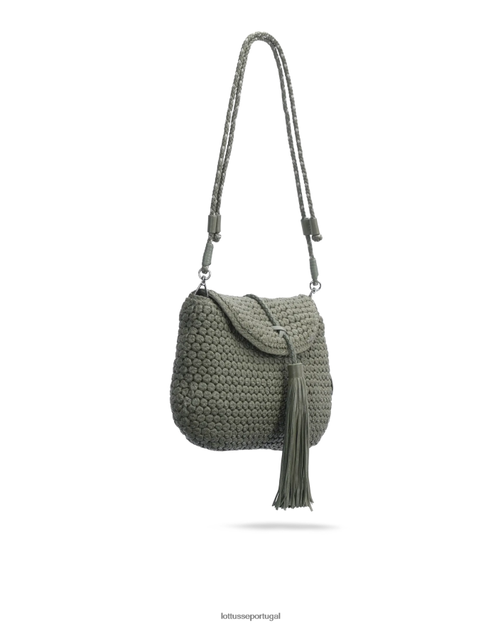 ponto Lottusse mulheres bolsa de cordeiro multicolorida noodbag verde 86F22T384 acessórios