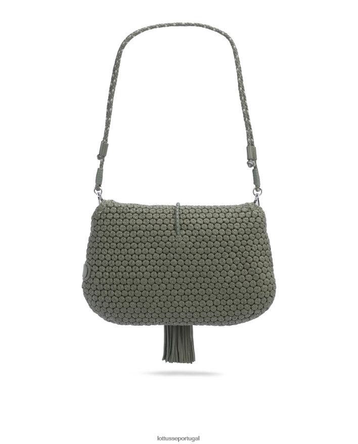 ponto Lottusse mulheres bolsa de cordeiro multicolorida noodbag verde 86F22T384 acessórios