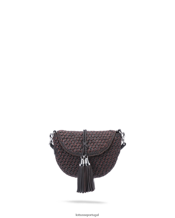 ponto Lottusse mulheres bolsa de noodbag de cordeiro multicolorida bolsa de noodbag café 86F22T374 acessórios