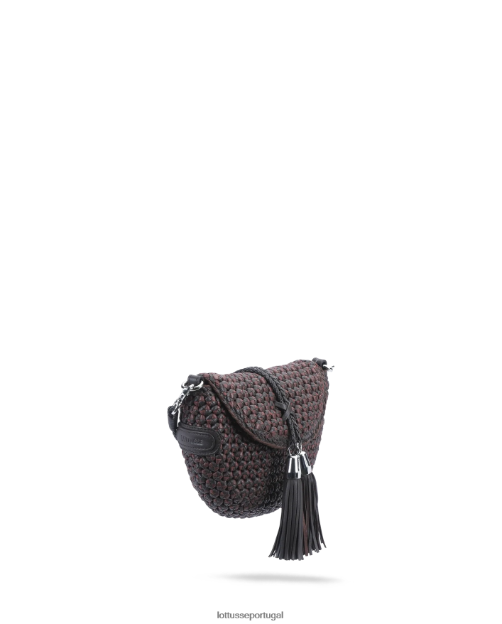 ponto Lottusse mulheres bolsa de noodbag de cordeiro multicolorida bolsa de noodbag café 86F22T374 acessórios