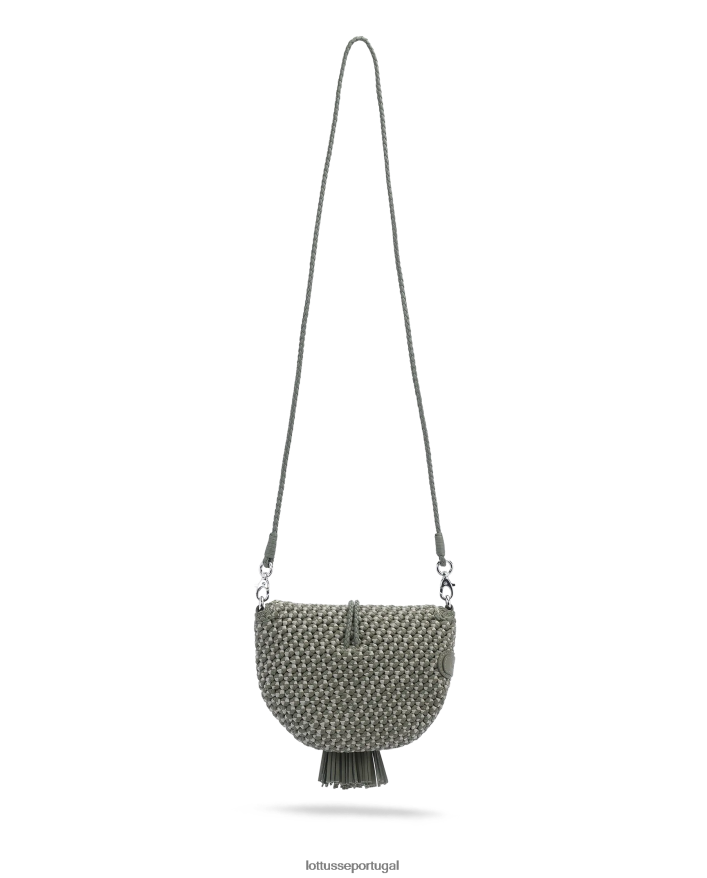 ponto Lottusse mulheres bolsa de noodbag de cordeiro multicolorida bolsa de noodbag verde 86F22T376 acessórios