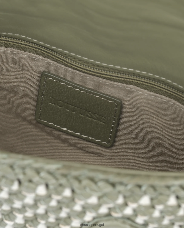 ponto Lottusse mulheres bolsa de noodbag de cordeiro multicolorida bolsa de noodbag verde 86F22T376 acessórios
