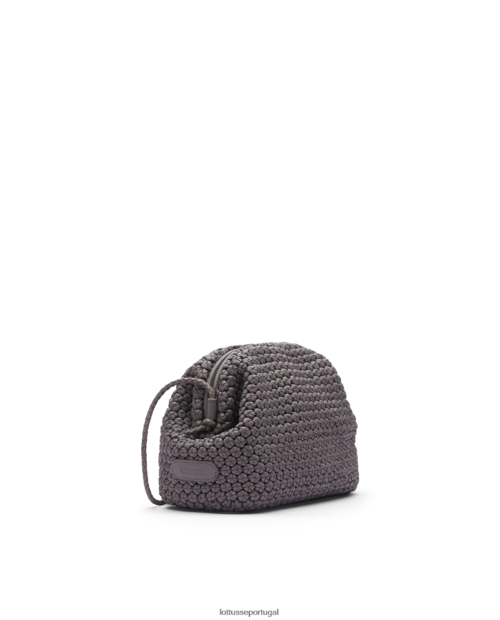 ponto Lottusse mulheres bolsa macia de cordeiro merino noodbag azul 86F22T346 acessórios